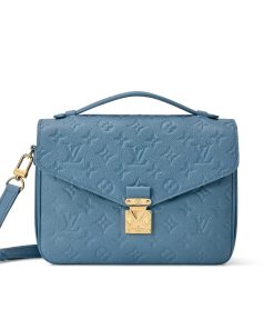 Louis Vuitton Pochette Métis Monogram Empreinte Bleu Jean 25cm M27357