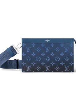 Alternative view of Louis Vuitton Gaston Wearable Wallet Monogram Gradient Navy Blue 18Cm M11544
