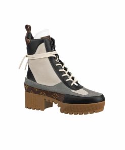 Alternative view of Louis Vuitton Laureate Ankle Boots Dark Grey 1Aap8B