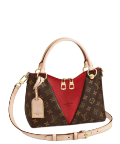 Alternative view of Louis Vuitton V Tote MM Brown And Red 36Cm M43966
