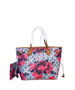 Alternative view of Louis Vuitton Lv Garden Metallic Monogram Neverfull MM Blue M40995