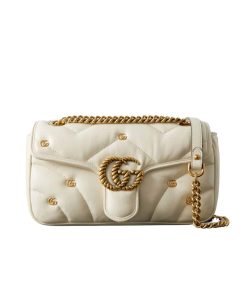 Alternative view of Gucci Gg Marmont Shoulder Bag White 23Cm 443497 Aacpg 9206