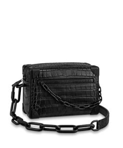 Alternative view of Louis Vuitton Mini Soft Trunk Black Crocodile 18Cm N98247