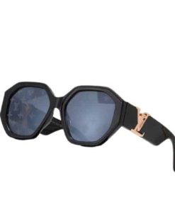 Louis Vuitton Lv Icon Round Glasses Monogram Black