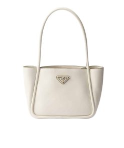 Alternative view of Prada Leather Mini Tote Bag White 25Cm 1Bg539 2Cys F0Pg7 V Ovo
