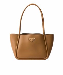Alternative view of Prada Leather Mini Tote Bag Caramel 25Cm 1Bg539 2Cys F03Bh V Ovo