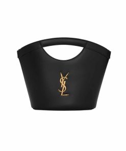 Alternative view of Saint Laurent Celia Mini Tote In Smooth Leather Black 20Cm 7910690U90W1000