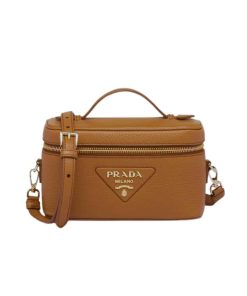 Prada Leather Mini Bag Brown 20Cm