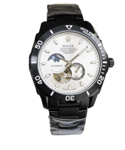 Alternative view of Rolex Oyster Perpetual Cosmograph Moonphase White Dial 40Mm