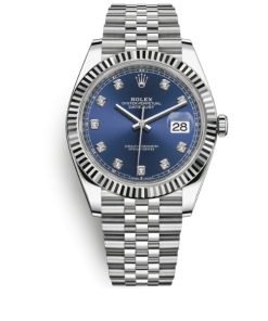Alternative view of Rolex Datejust Navy Blue Watch 41Mm 126334 0016