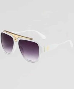 Alternative view of Louis Vuitton White With Gold Metal Sunglasses