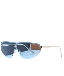 Alternative view of Louis Vuitton Cyclone Mask Sunglasses Blue With Silver