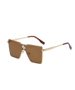 Alternative view of Louis Vuitton Cyclone Metal Sunglasses Gold