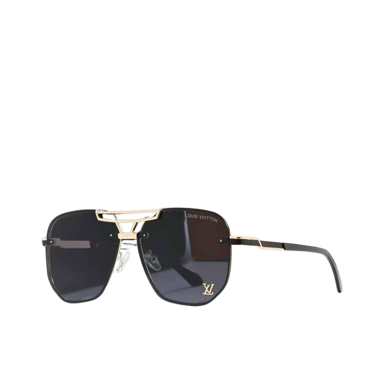 Louis Vuitton Prestige Aviator Sunglasses Black With Gold