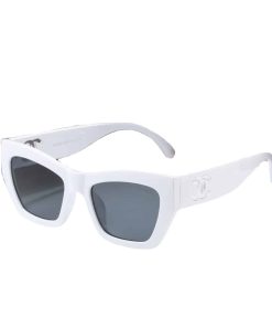 Chanel Cat Eye Sunglasses Acetate And Nylon White