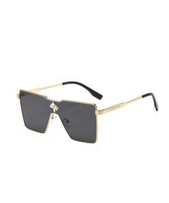 Alternative view of Louis Vuitton Cyclone Metal Sunglasses Gold Hardware Black Z1700U