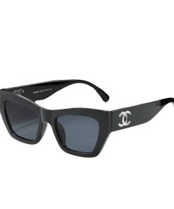 Chanel Cat Eye Sunglasses Acetate And Nylon Black