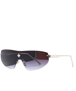 Alternative view of Louis Vuitton Cyclone Mask Sunglasses Purple With Silver