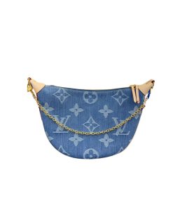 Alternative view of Louis Vuitton Loop Hobo Monogram Denim Bag Blue 35Cm