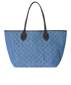 Alternative view of Gucci Totissima Large Tote Bag Denim Blue And Black 30Cm