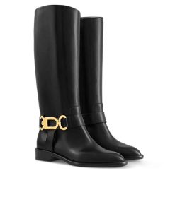 Alternative view of Louis Vuitton Westside Flat High Boot Black 1Ac6V8