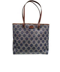 Alternative view of Celine Macadam Denim Tote Bag Indigo Navy Blue 34Cm
