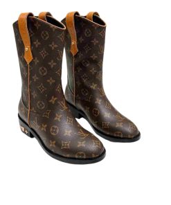 Alternative view of Louis Vuitton Lv Rider Boots Monogram Brown
