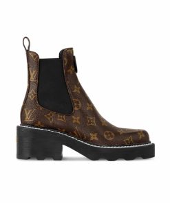 Louis Vuitton Lv Beaubourg Ankle Boots Cacao Brown 1A8Qcl