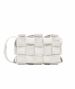 Alternative view of Bottega Veneta Fringe Cassette Crossbody Bag White 22Cm