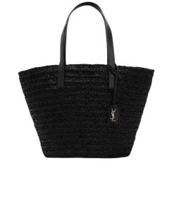 Saint Laurent Panier Lapia Logo Tote Bag Black 25Cm 69324Gqthe1000