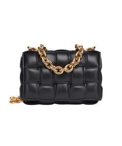 Alternative view of Bottega Veneta Chain Cassette Crossbody Bag In Black 26Cm 631421Vbwz08425