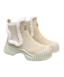 Alternative view of Louis Vuitton Ruby Flat Boots Suede Shearling Beige 1Agwgb