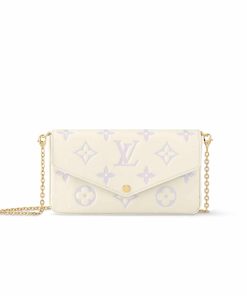 Louis Vuitton Pochette Felicie Bag In Latte And Bubble Tea 22Cm