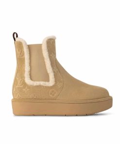 Alternative view of Louis Vuitton Aspen Chelsea Ankle Boots Beige 1Adc7B