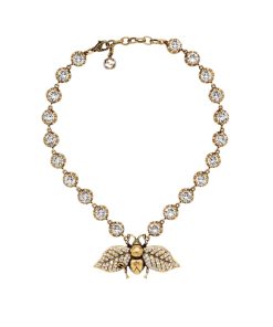 Gucci Bee Necklace With Crystals In Gold ‎629989 J1D50 8062