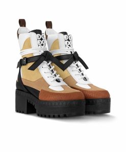 Alternative view of Louis Vuitton Laureate Platform Desert Boot Beige 1Ad24J