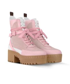 Louis Vuitton Laureate Platform Desert Boot Rose 1Ad23N