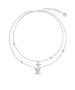 Alternative view of Louis Vuitton Lady Lv Necklace Palladim M02515