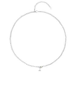 Alternative view of Louis Vuitton Nano Beads Necklace In Silver Tone