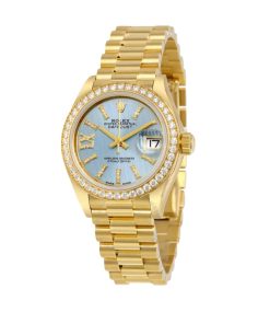 Rolex Lady Datejust 31 Cornflower Blue Dial Gold 18K 31Mm 279138BLSRDP
