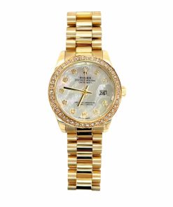 Alternative view of Rolex Lady Datejust 28 Diamond Dial 18K Gold In White 28Mm