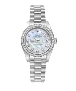 Rolex Lady Datejust 28 Silver Jubilee Diamond Dial In White 31Mm