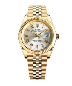 Rolex Datejust Roman Numeral Dial Gold In White 41Mm