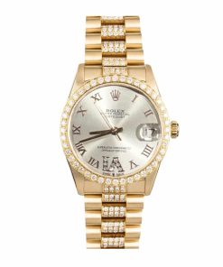 Rolex Datejust Diamond In Gold With Ice White Diamond 31Mm