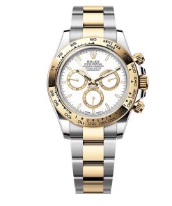 Rolex Cosmograph Daytona Stainless Steel Gold White 40Mm M126503 0001