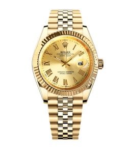 Alternative view of Rolex Datejust Roman Numeral Dial Gold In Yellow 41Mm