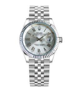 Alternative view of Rolex Datejust Roman Numeral Oystersteel And White Gold In Silver 41Mm