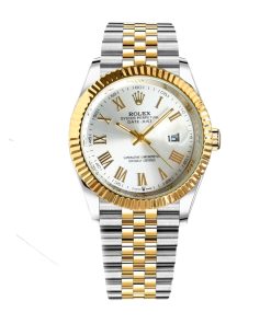 Alternative view of Rolex Datejust Roman Numeral Dial Oystersteel And Gold In White 41Mm