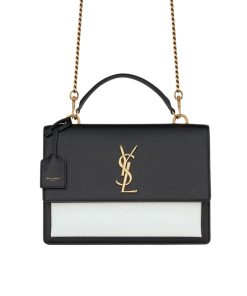 Alternative view of Saint Laurent Sunset Medium In Smooth Leather Bag Black 22Cm 634723 D4267 1031