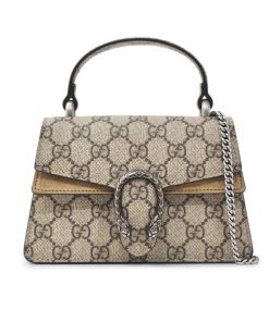 Gucci Dionysus Mini Top Handle Bag Beige Ebony 18Cm 752029 Khnrn 8642